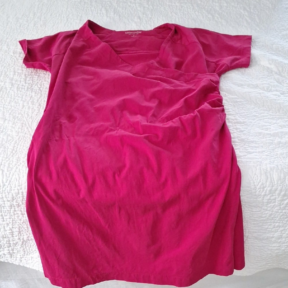 Soft surroundings 2x hot pink fuschia wrap dress